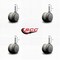 Service Caster 2'' Gray Floor Safe Twin Wheel Casters 7/16 Grip Ring Stem , 4PK SCC-GR02S50-TPR-GRY-716176-4 - alternate 3